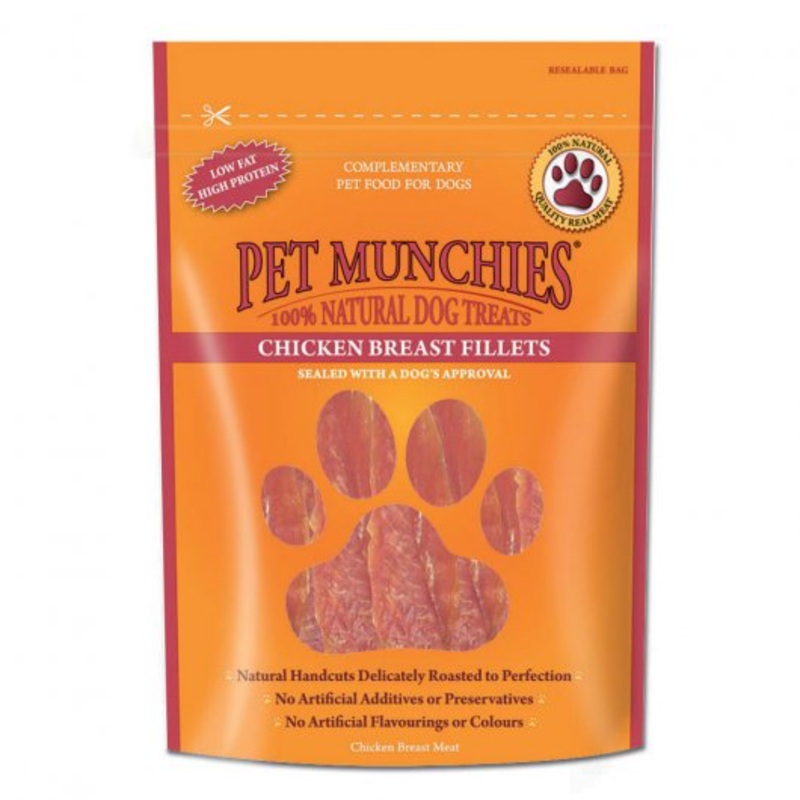 Pet Munchies Chicken Breast Fillets 100g