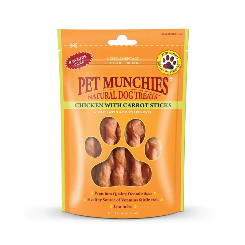 Pet Munchies Chicken With Carrot Sticks 80g