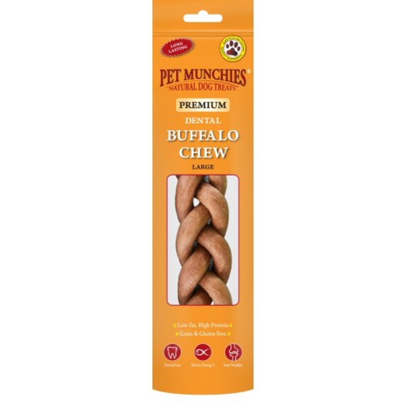 Pet Munchies Large Buffalo Dental Chew 90g