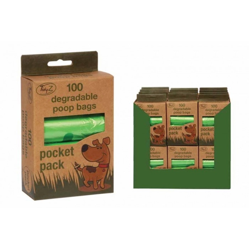 100 DEGRADABLE  POOP BAGS