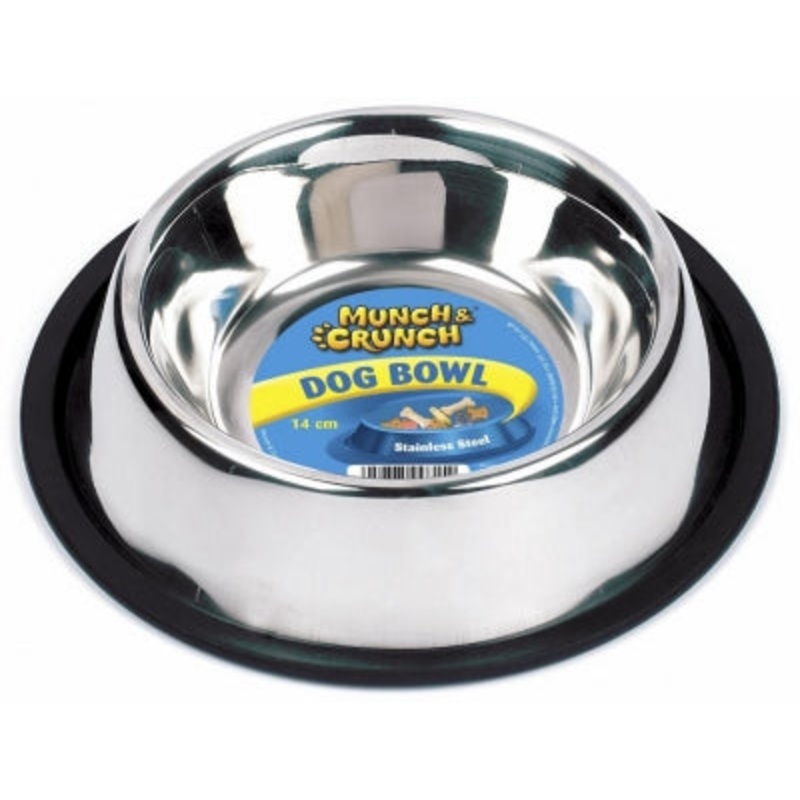 ANTI-SKID DOG BOWL STEEL 340ML