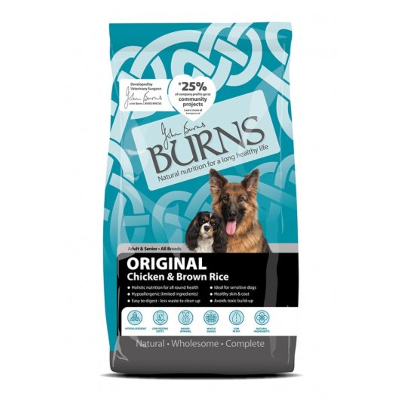 Burns Adult & Senior Dog Original Chicken & Brown Rice 2Kg