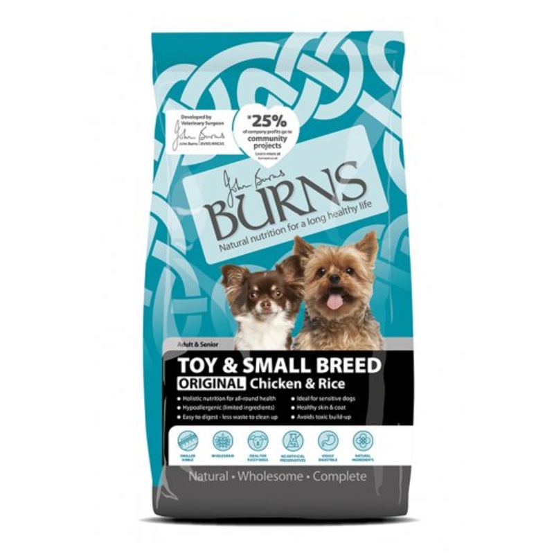 Burns Adult & Senior Small & Toy Breed Original Chicken & Rice 2kg
