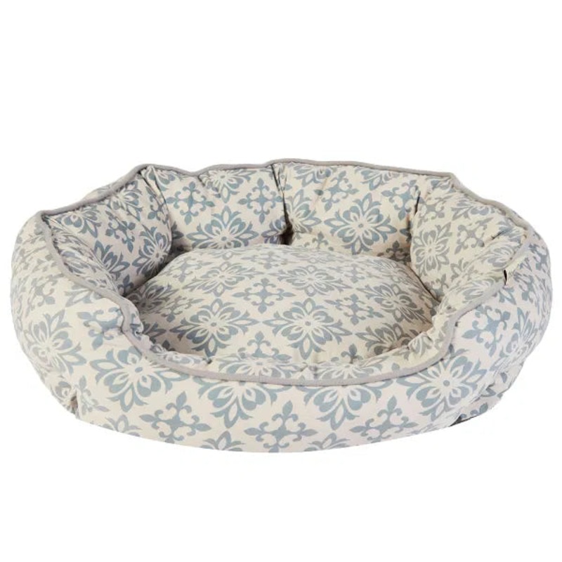 Dream paws Scalloped Pet Bed Extra Large Grey