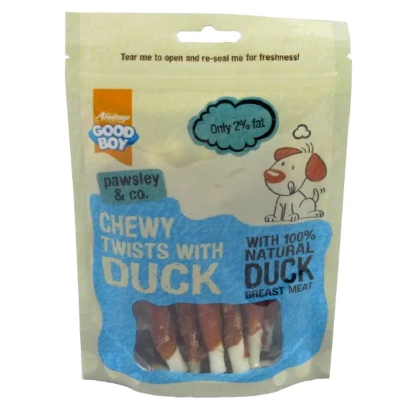 Good Boy Pawsley & Co Chewy Twists With Duck 90g