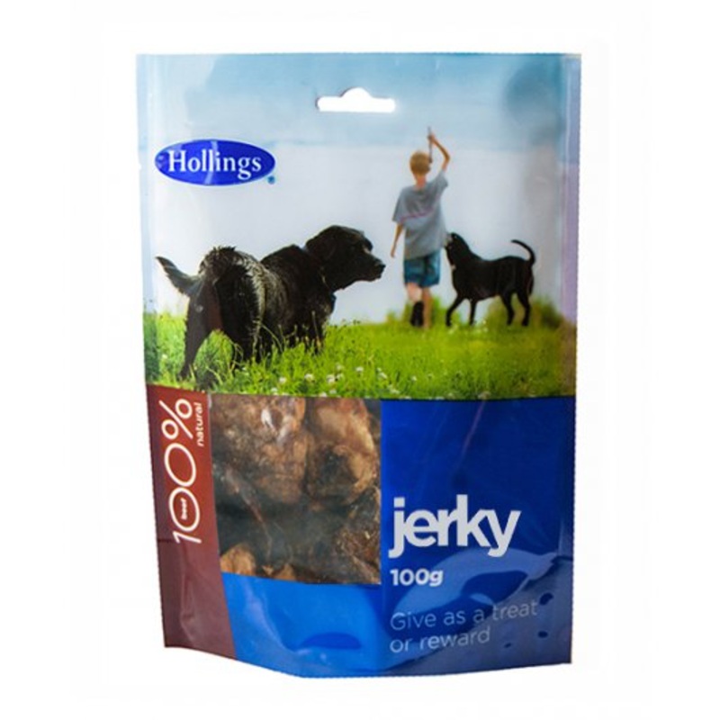 Hollings Puffed Jerky Display 100g