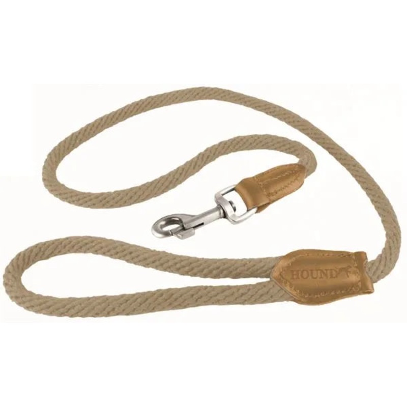 Hound Real Leather Braided Dog Lead 100cm