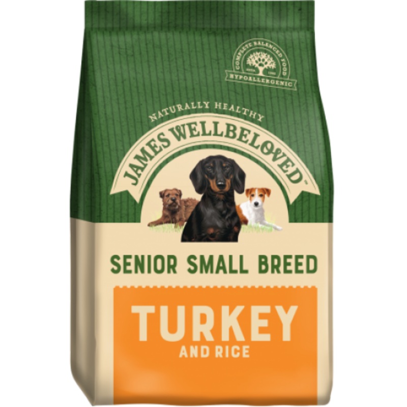 Jwb Adult Dog Senior Small Breed Turkey  & Rice Kibble 1.5kg