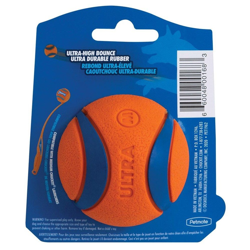 CHUCKIT! Ultra Ball For Dogs Medium 6cm (1 Pack)