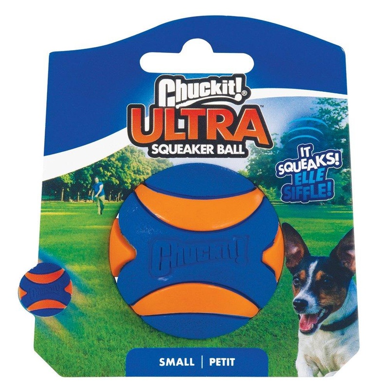 CHUCKIT! Ultra Squeaker Ball For Dogs Small 5cm (1 Pack)