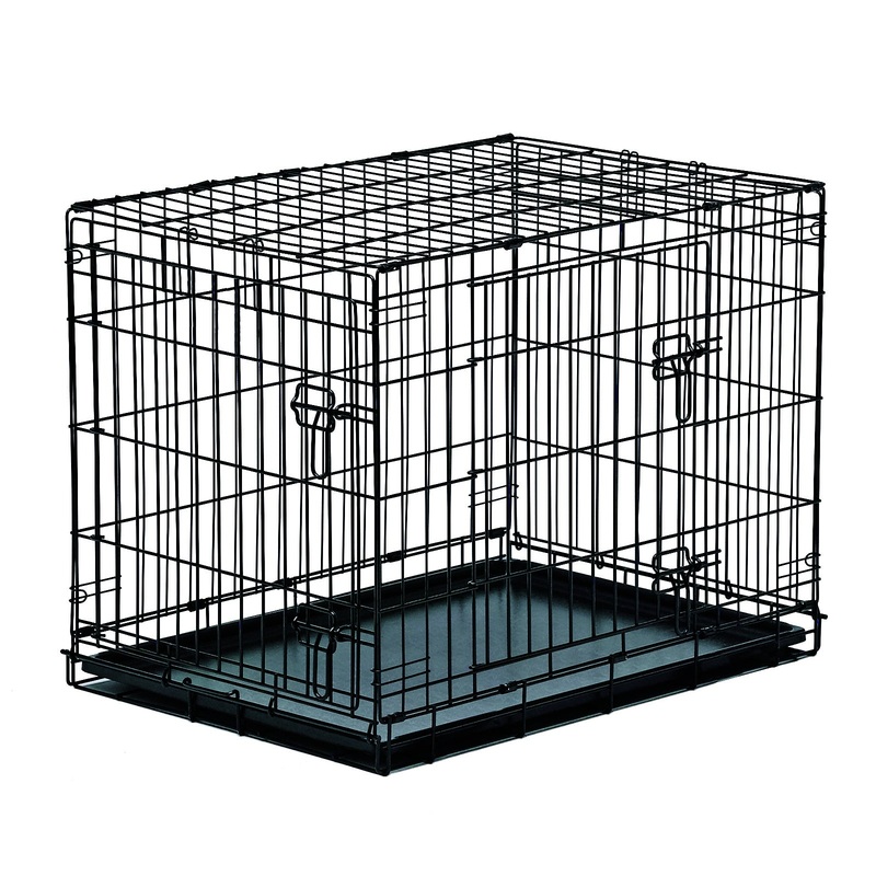 CLEAN SKIN Double Door Crate 36" Intermediate