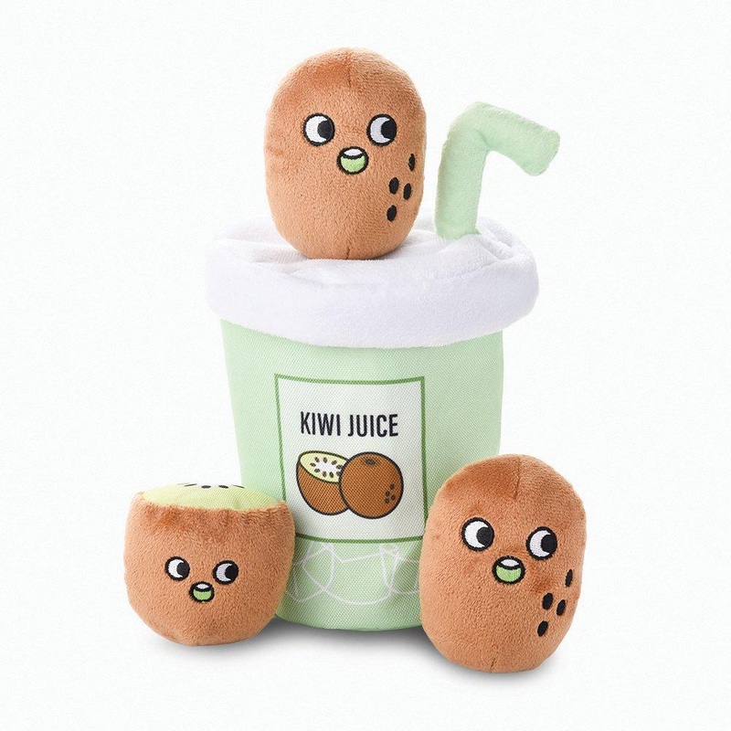 HUGSMART Puzzle Hunter Dog Toy Food Party Kiwi Juice
