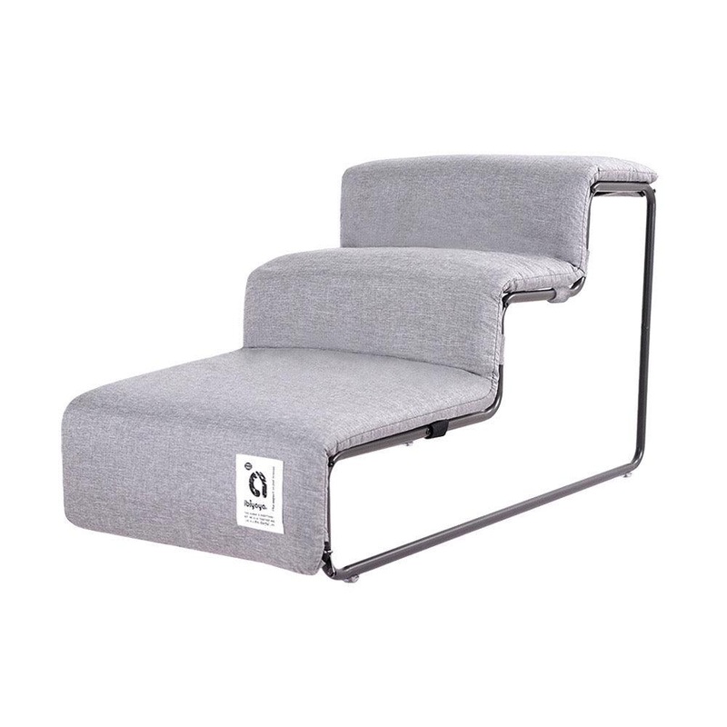 IBIYAYA Everest Practical Pet Stairs for Cats & Dogs (Grey)