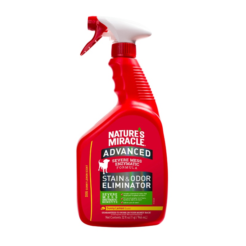 NATURE'S MIRACLE Dog Advanced Stain & Odor Remover (Lemon Scent) 946ml
