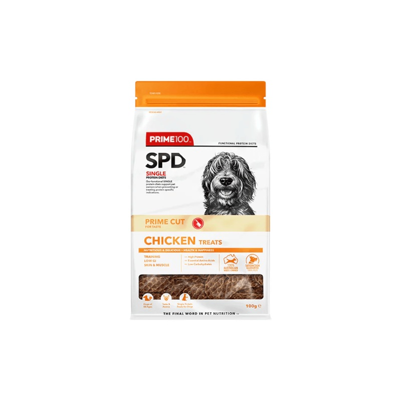 PRIME100 SPD Prime Cut Chicken Dog Treats 100G