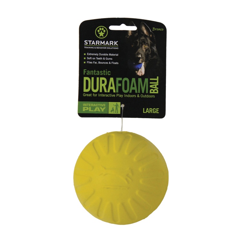 STARMARK DuraFoam Soft Ball Dog Toy - Large (Assorted Color)