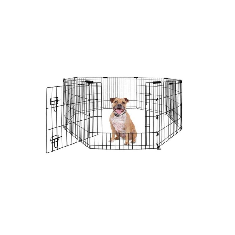 YOURS DROOLLY Puppy and Dog Exercise Pen with Door 30in