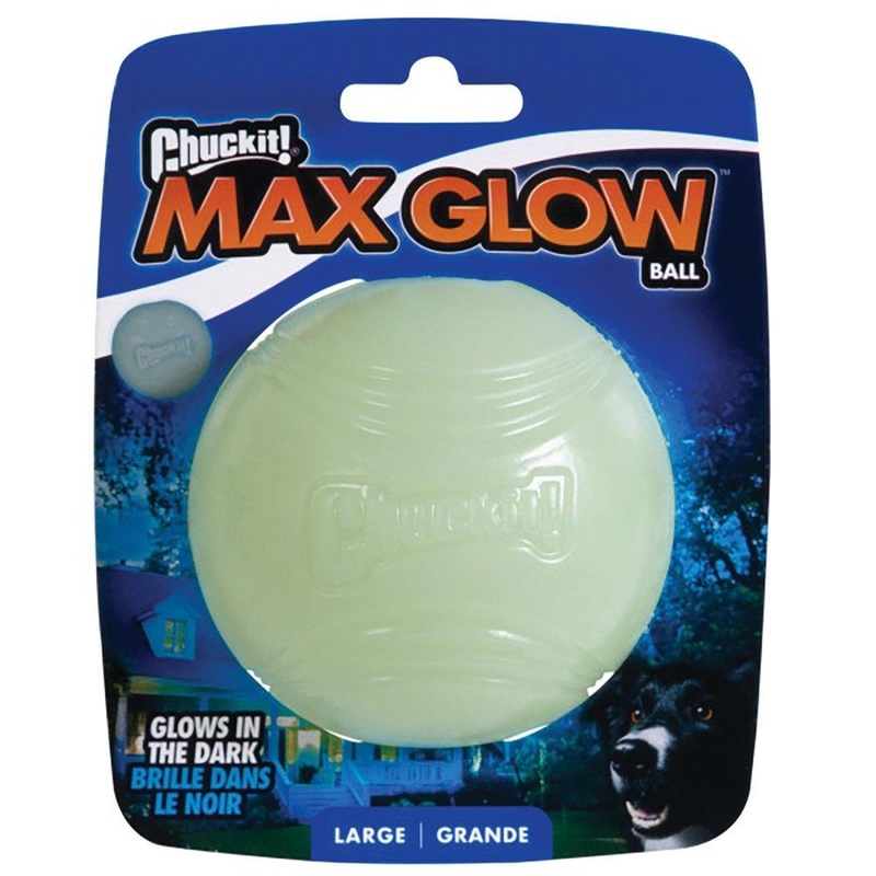 CHUCKIT! Max Glow Ball For Dogs Large 7.5cm (1 Pack)