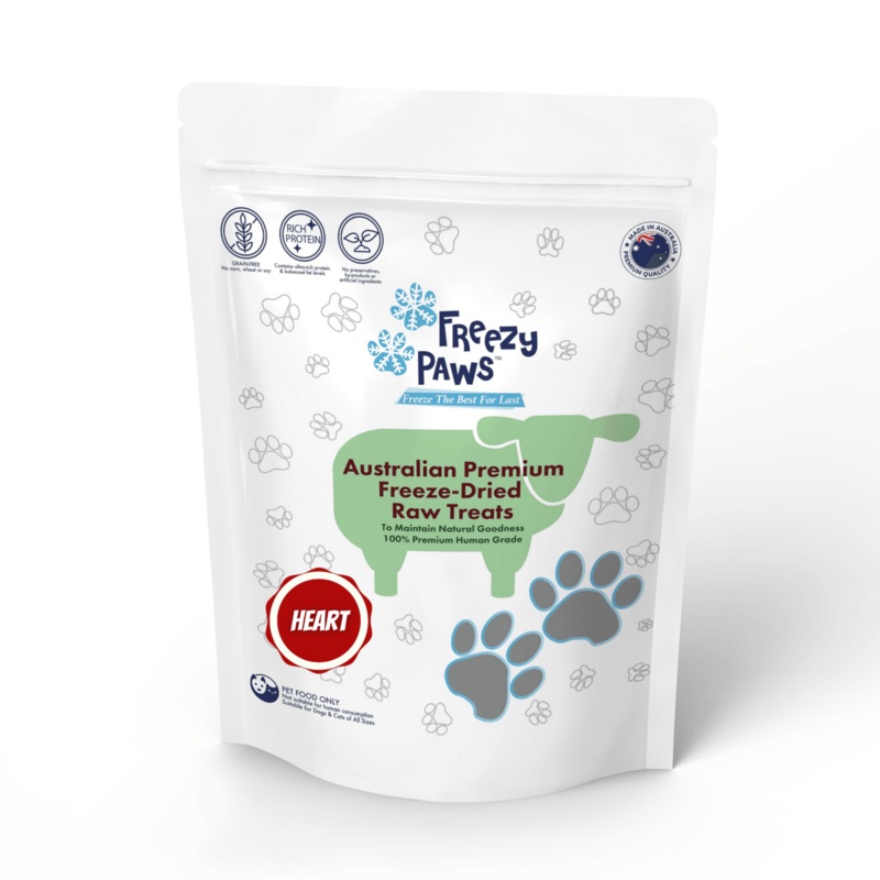 FREEZY PAWS Freeze Dried Lamb Heart Raw
