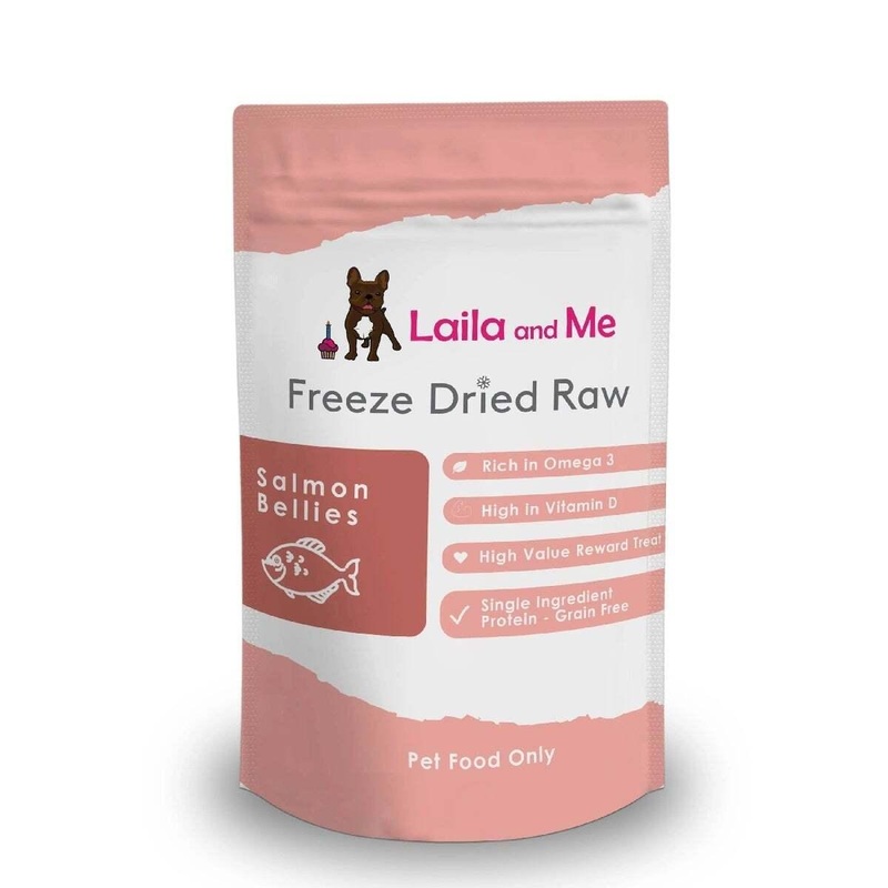 LAILA & ME Freeze Dried Raw Salmon Bellies Cat & Dog Treats 140G