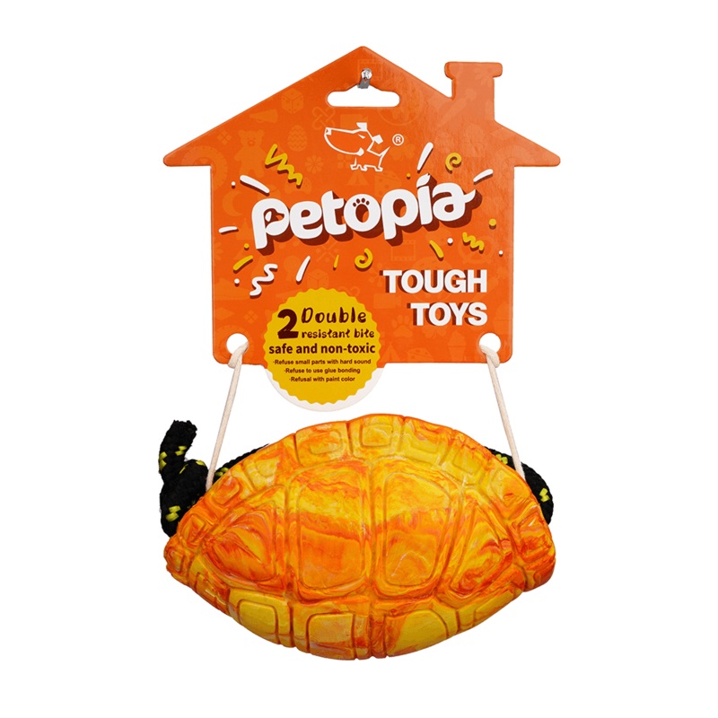 PETOPIA Ultra Tough Dog Chewing Toy - Titan Turtle (Assorted Colour)