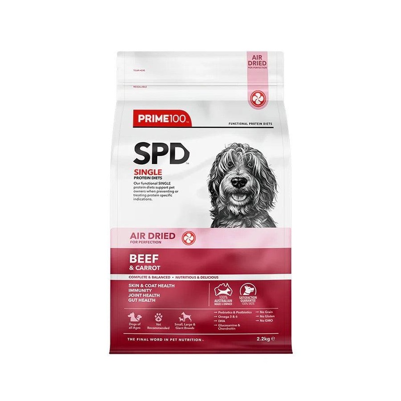 PRIME100 SPD Air Beef & Carrot Adult Dry Dog Food 2.2KG