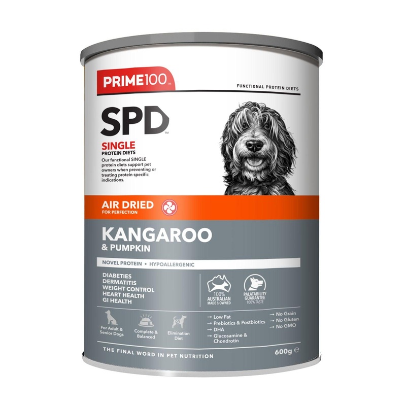 PRIME100 SPD Air Kangaroo & Pumpkin Adult Dry Dog Food 600G