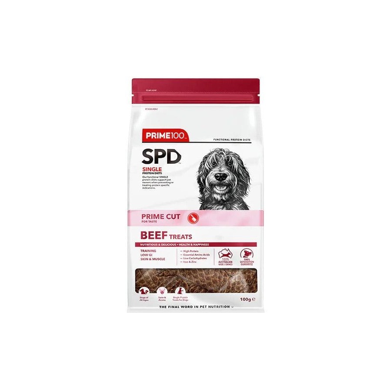 PRIME100 SPD Prime Cut Beef Dog Treats 100G