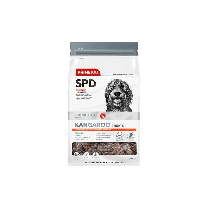 PRIME100 SPD Prime Cut Kangaroo Dog Treats 100G