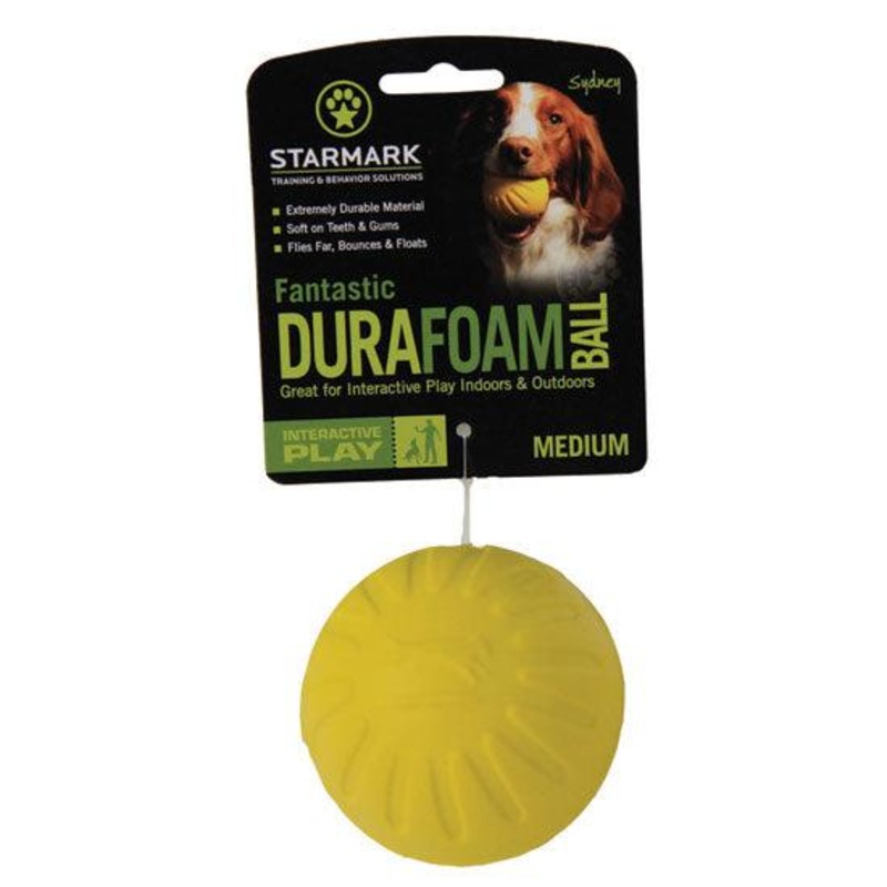STARMARK DuraFoam Soft Ball Dog Toy - Medium (Assorted Color)