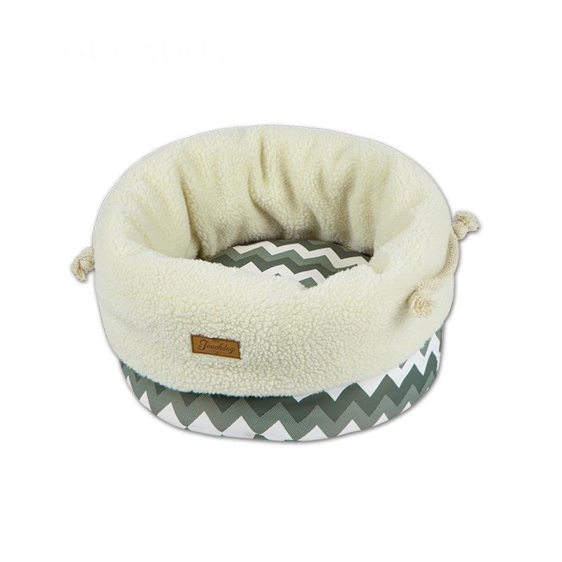 TOUCHDOG Snowflake Premium Designer Jute Bag Nest Cats & Dogs - Grey