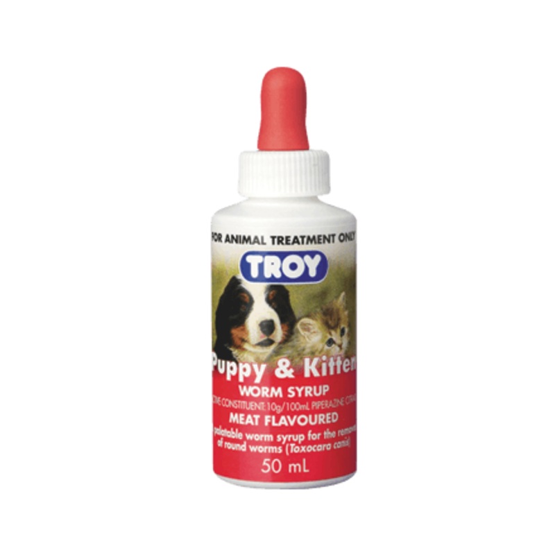 TROY Puppy & Kitten Worm Syrup 50ML