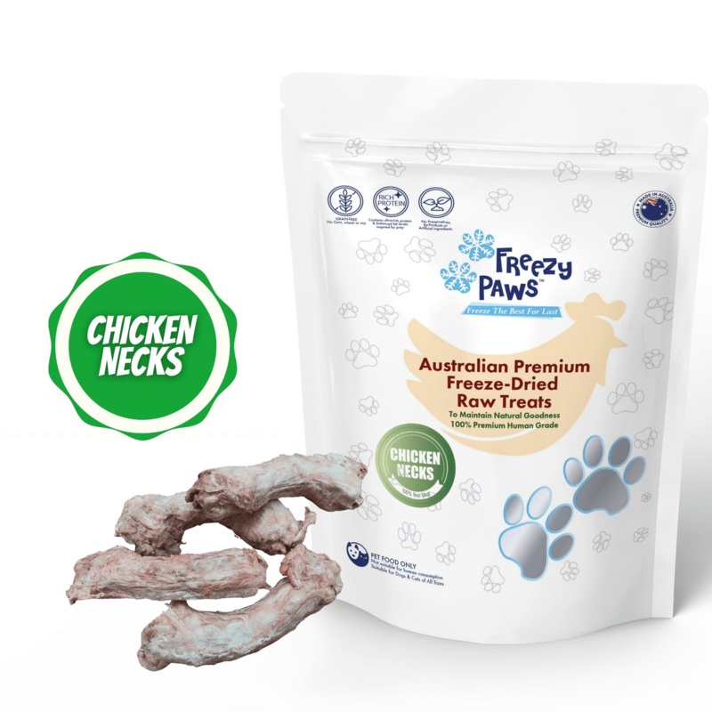 FREEZY PAWS Freeze-Dried Chicken Neck Raw