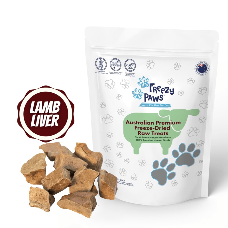 FREEZY PAWS Freeze-Dried Lamb Liver Raw
