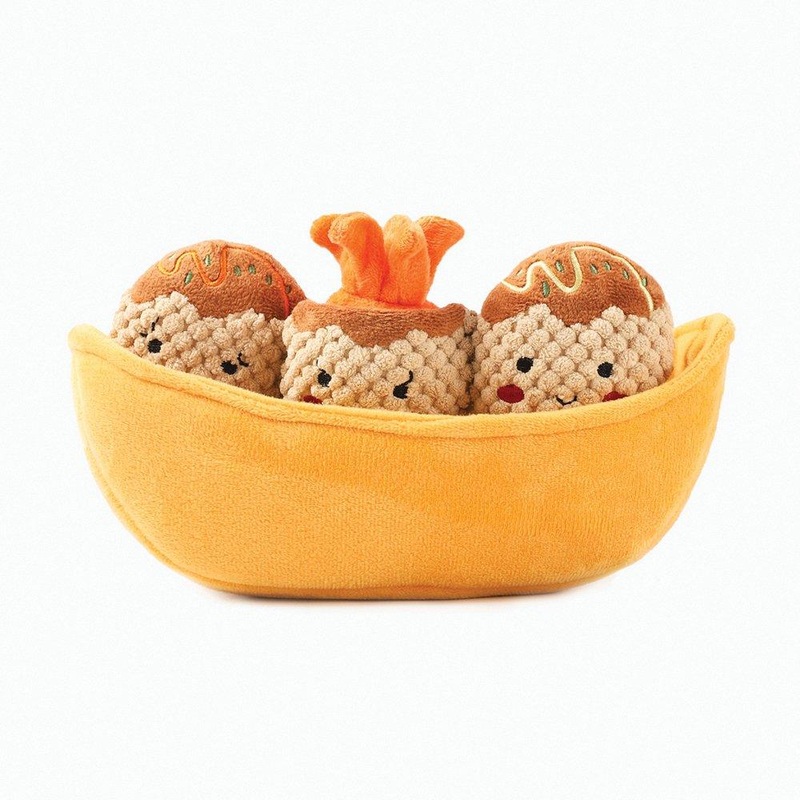 HUGSMART Puzzle Hunter Dog Toy Foodie Japan Takoyaki