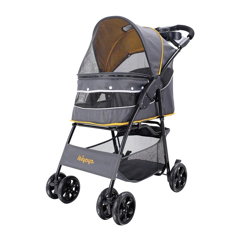 IBIYAYA Cloud 9 Pet Stroller for Cats & Dogs up to 20kg - Mustard Yellow
