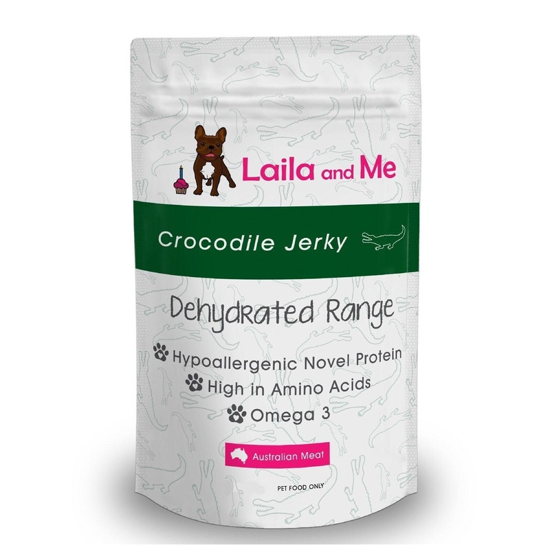 LAILA & ME Australian Air Dried Crocodile Jerky for Cats & Dogs 70G