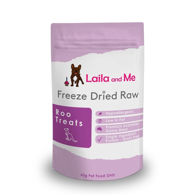 LAILA & ME Freeze Dried Australian Raw Kangaroo Treats For Cats and Dogs 140G