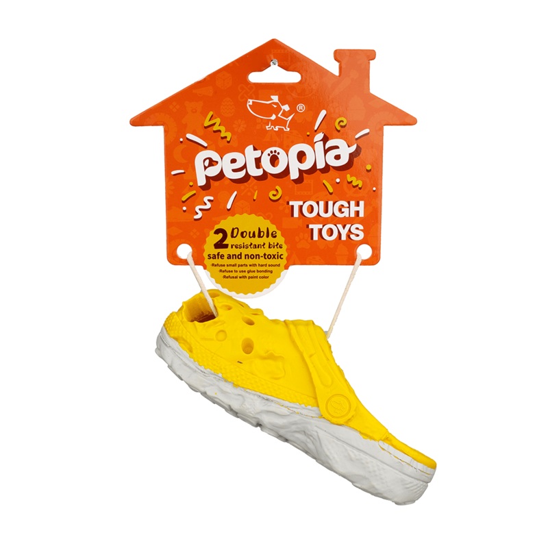 PETOPIA Ultra Tough Dog Chewing Toy - Cozy Slipper (Assorted Colour)