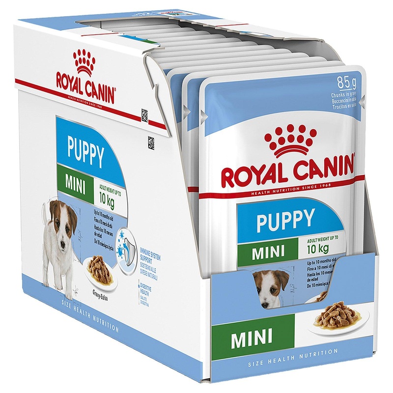 ROYAL CANIN Mini Puppy Wet Food Gravy Pouches 12X85G
