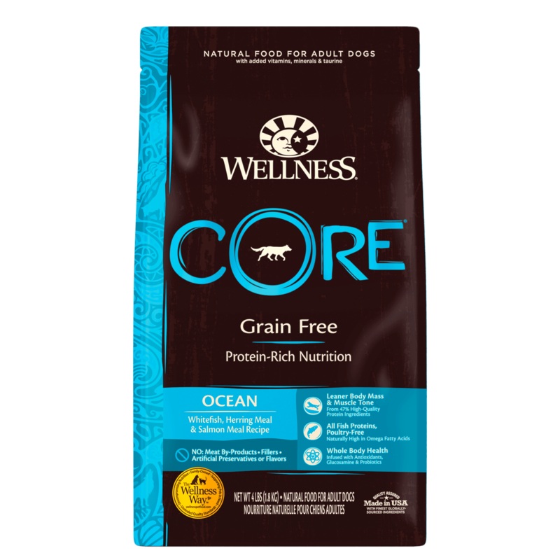 WELLNESS CORE Dry Dog Food Grain Free Ocean: Whitefish, Herring & Salmon