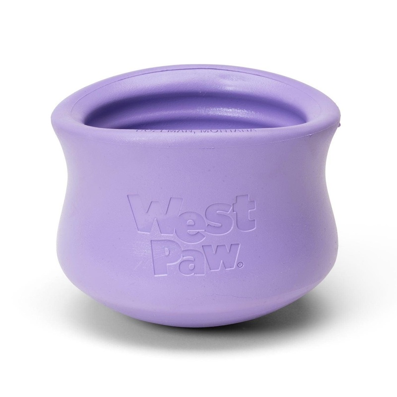 WEST PAW Toppl Treat Dispensing Wobbling Dog Toy & Food Bowl - Lavender