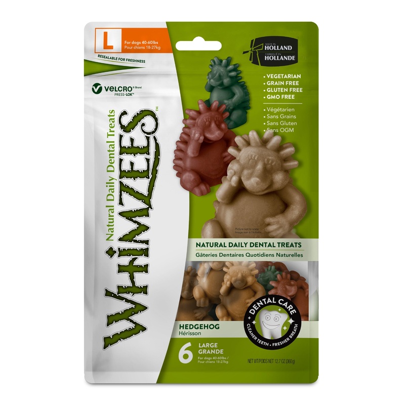 WHIMZEES Natural Daily Dental Hedgehog Chews For Adult Dog Large Breed (18-27KG)