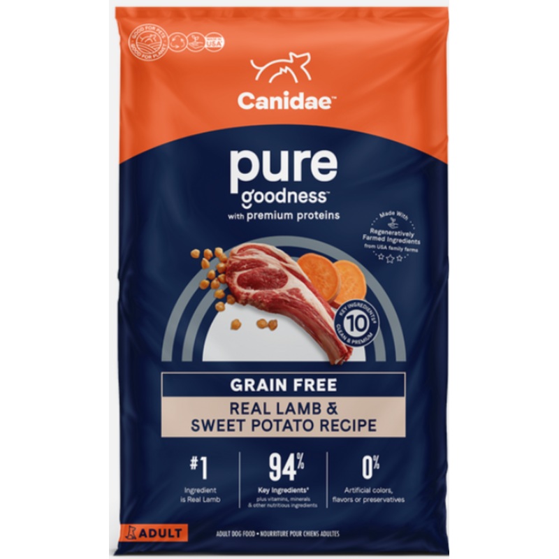Canidae Pure Goodness Real Lamb & Sweet Potato Recipe Adult Dry Dog Food