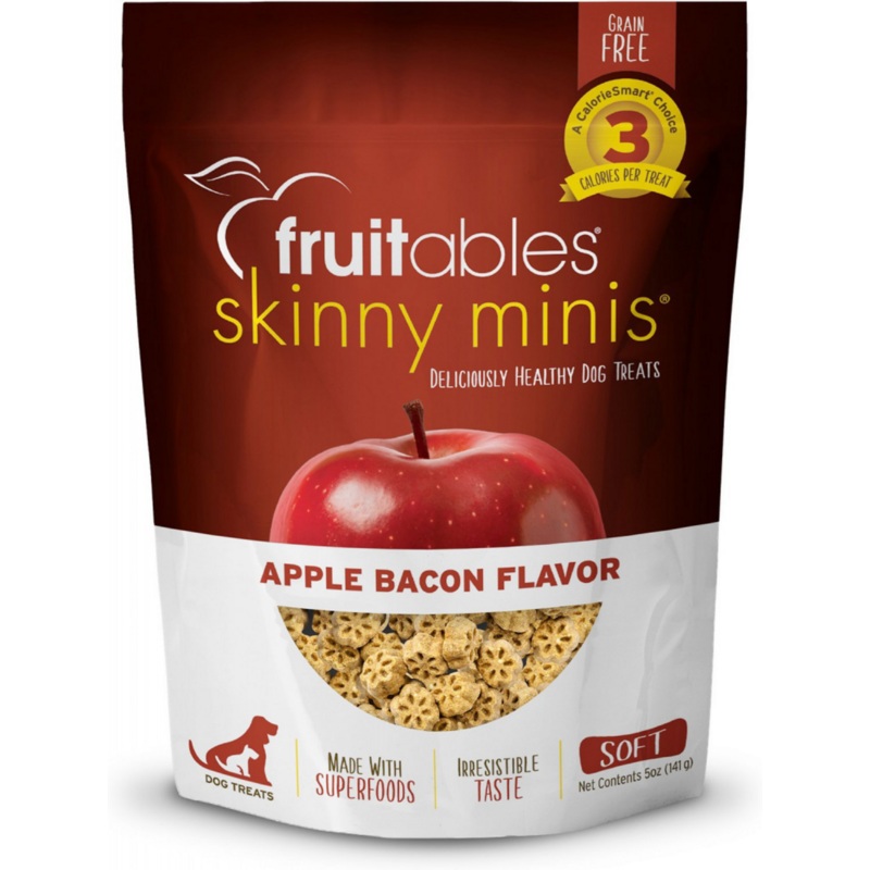 Fruitables Chewy Skinny Minis Apple Bacon Dog Treats