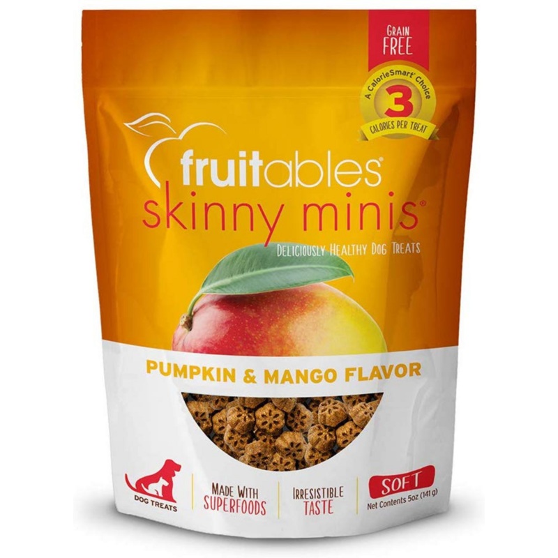 Fruitables Chewy Skinny Minis Pumpkin Mango Flavor Dog Treats
