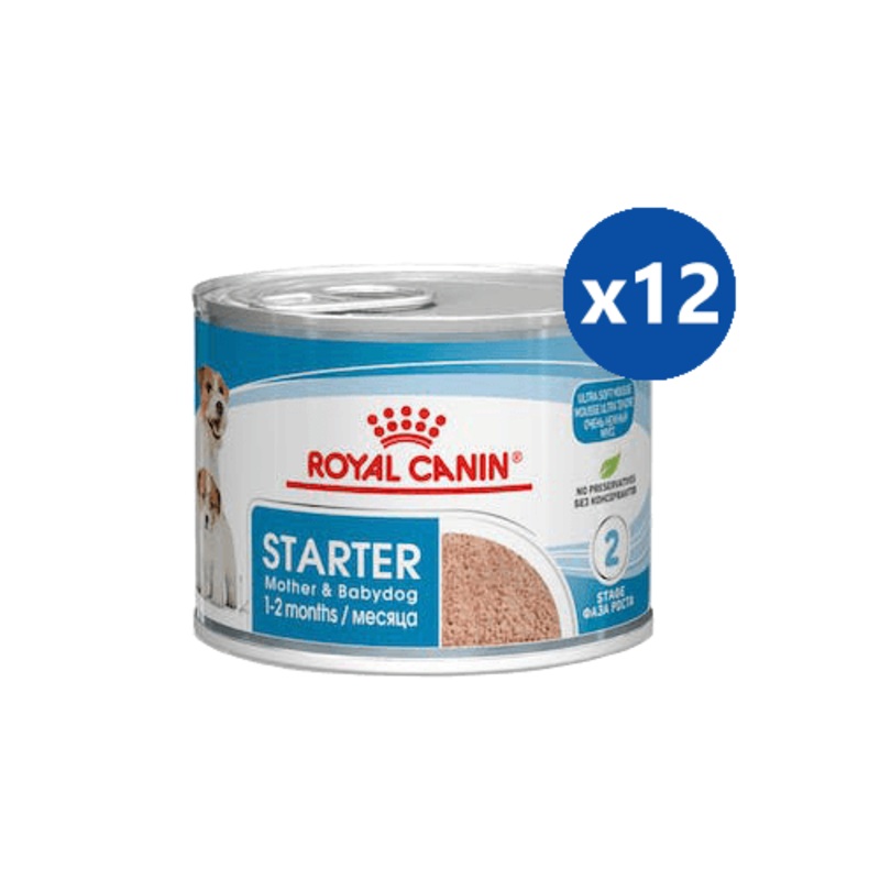 ROYAL CANIN Starter Mother & Babydog (1-2 Months) Puppy Wet Food 195G X 12