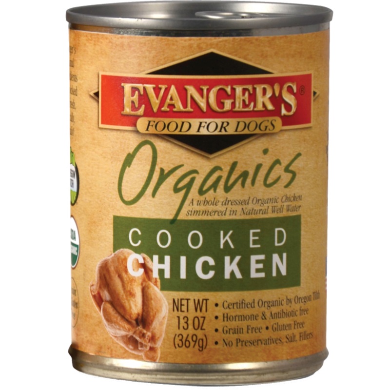 Evanger's 100% Organic Cooked Chicken Canned Dog Food