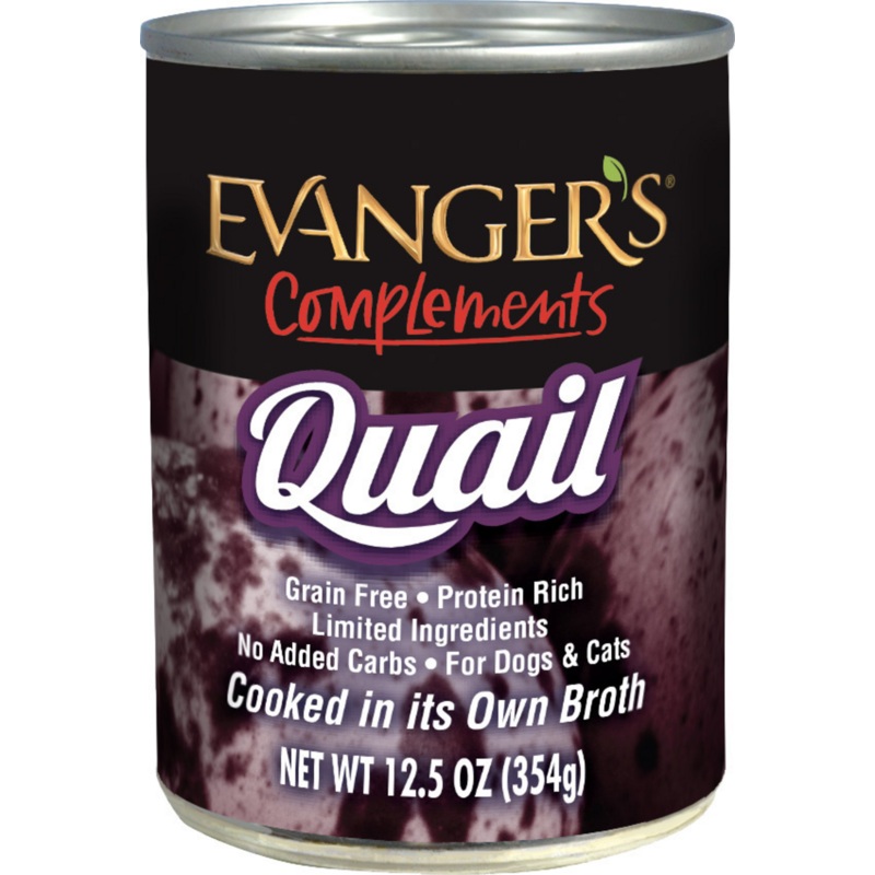 Evanger's Grain Free Quail Canned Food for Dogs and Cats