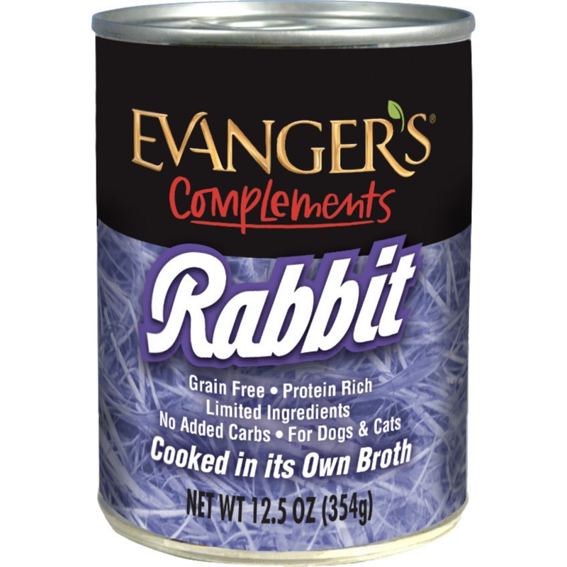 Evanger's Grain Free Rabbit  Canned Dog and Cat Food